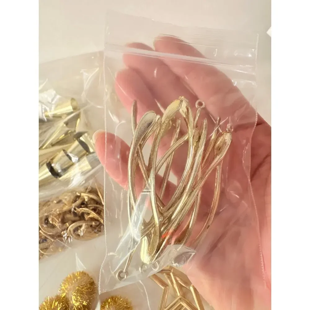 Craft Lot Gold Homecoming Mum Charms Football Stars Megaphones helmets horseshoe